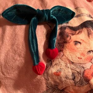 Heart cherry bow pin NWOT
